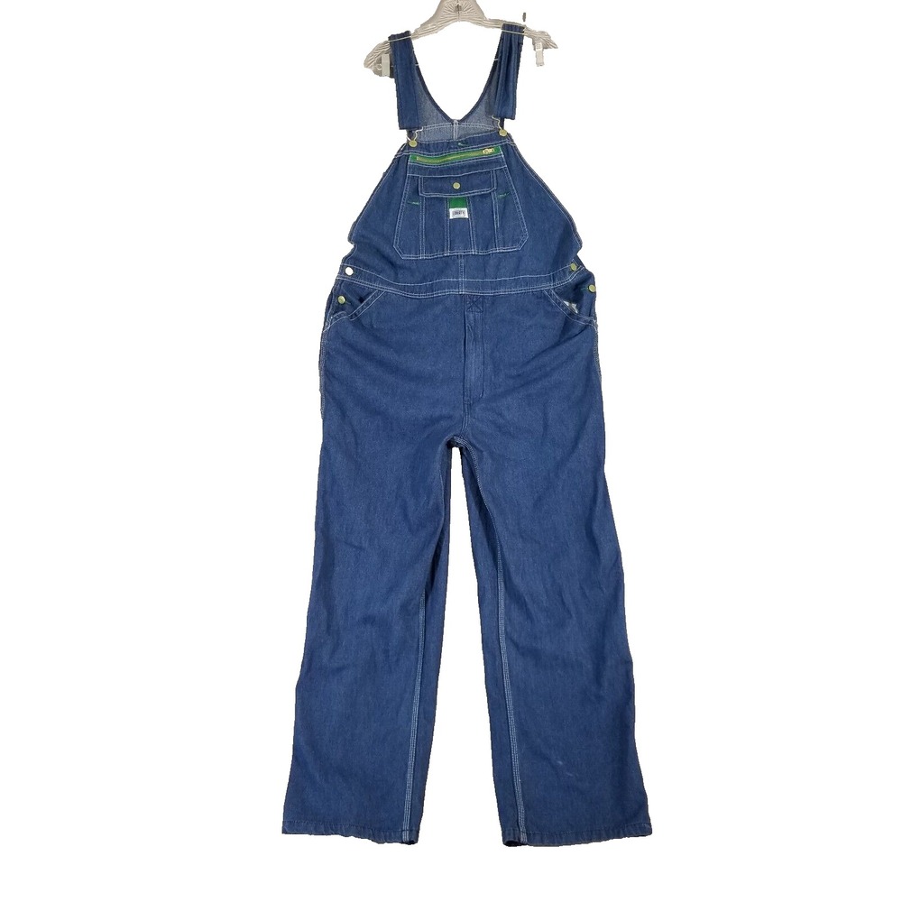 Liberty overalls men's 40 x 32 blue denim workwear farm retro NEW